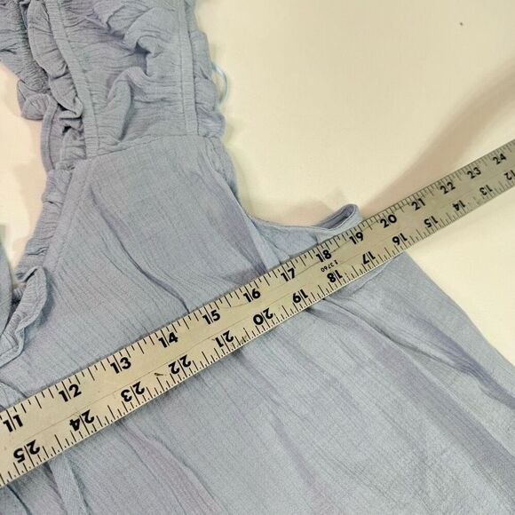 Perch by Blu Pepper Top Shirt Womens 2XL BABYDOLL CURVES Blue NWOT - Picture 6 of 8